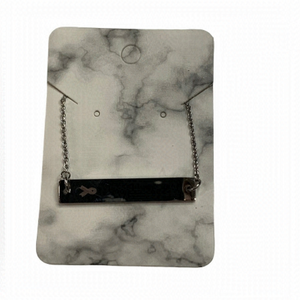 cause silver necklace